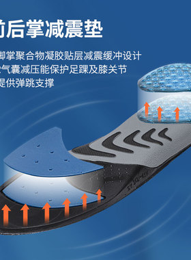 sofsole舒足速乐男女篮球鞋垫足弓支撑AIRR气垫缓震透气跑步鞋垫
