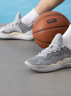 UA安德玛灰色减震篮球鞋男鞋冬季新款CURRY 11 YW运动鞋比赛球鞋