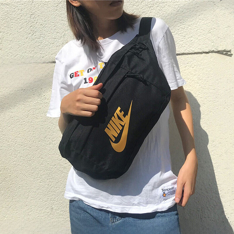NIKE耐克斜挎包男女包胸包春季新款旅行运动腰包大容量便携单肩包