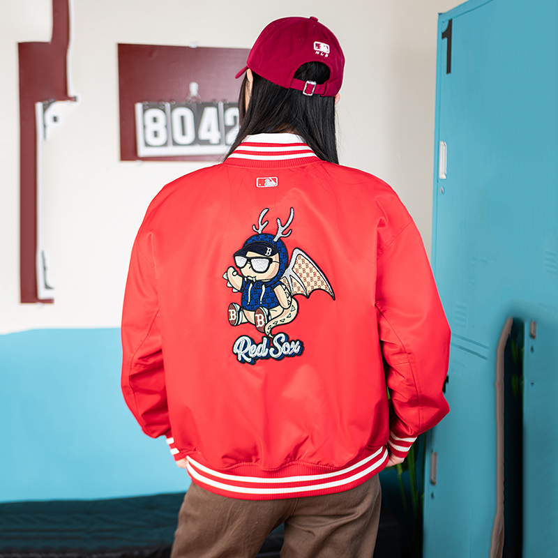 MLB官方 外套男女装2025新年款棒球服飞行夹克运动服宽松休闲上衣
