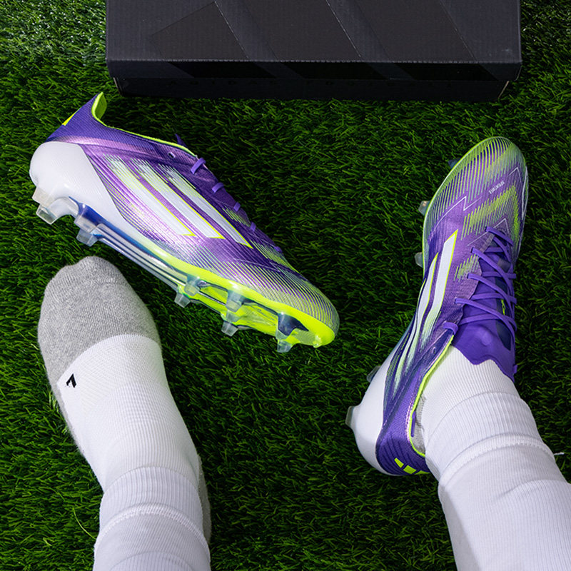 阿迪达斯轻便足球鞋男鞋2025新款F50 ELITE FG钉鞋人草训练运动鞋