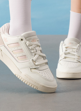 阿迪达斯三叶草粉色板鞋女鞋冬季新款运动鞋复古轻便休闲鞋JP5888