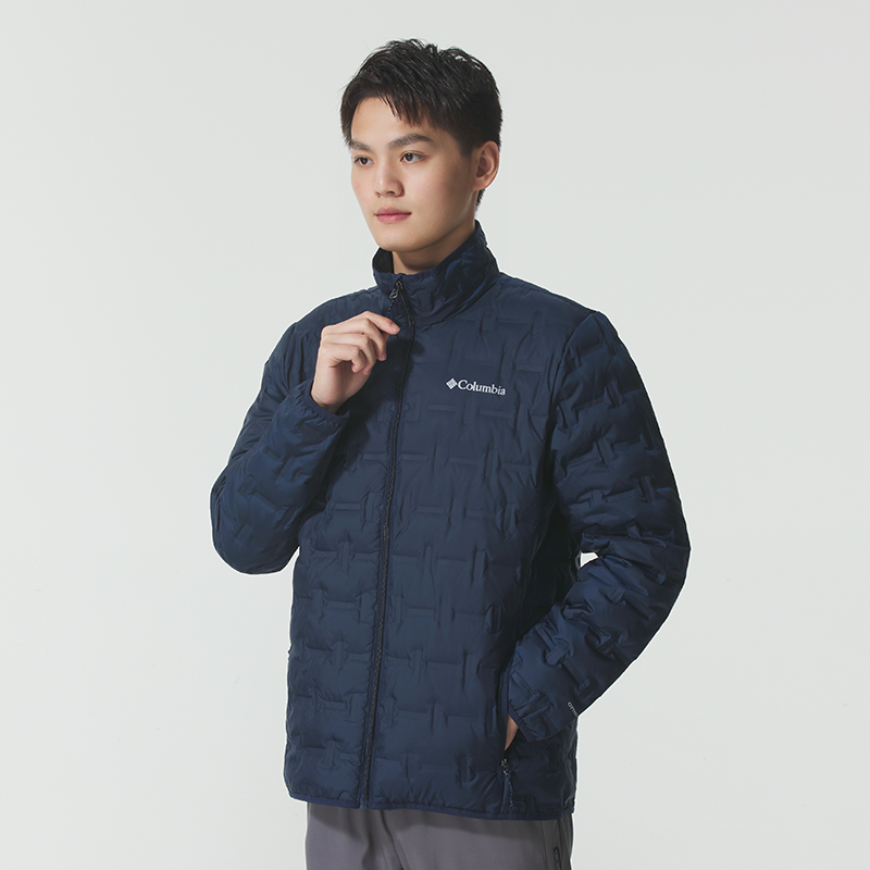 哥伦比亚立领羽绒服男装冬季新款保暖外套薄款羽绒夹克休闲运动服