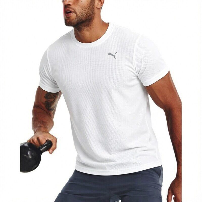 PUMA彪马速干衣男短袖t恤男士跑步训练篮球运动服宽松半袖520