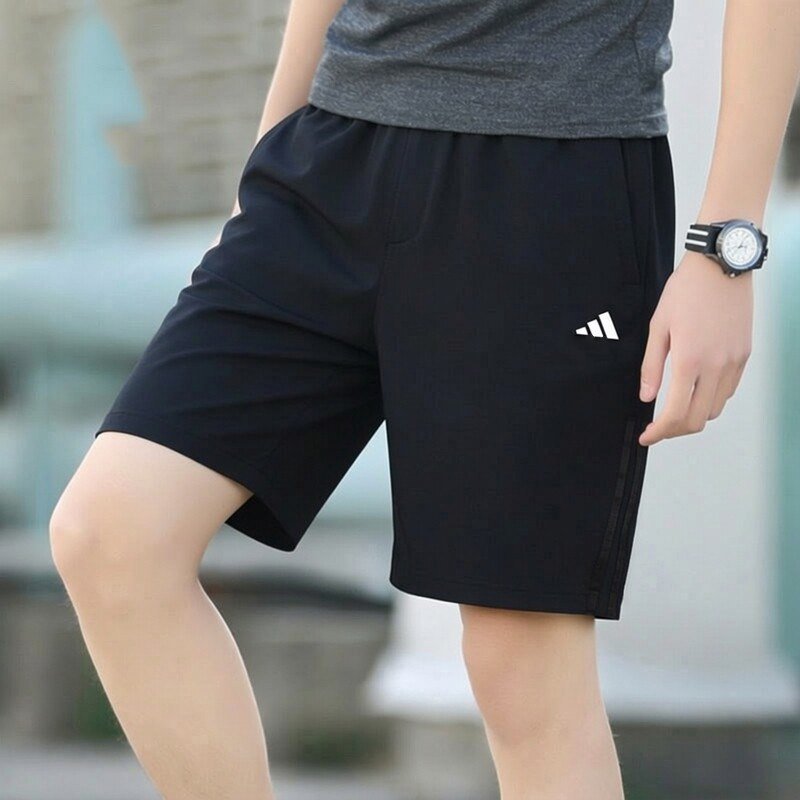 阿迪达斯男裤梭织短裤快干透气跑步训练运动休闲裤五分裤IN6509