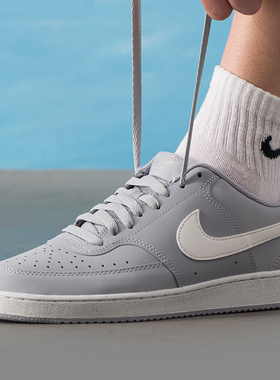 NIKE耐克灰色板鞋男鞋2025新款男士轻便休闲鞋Court运动鞋HV8139