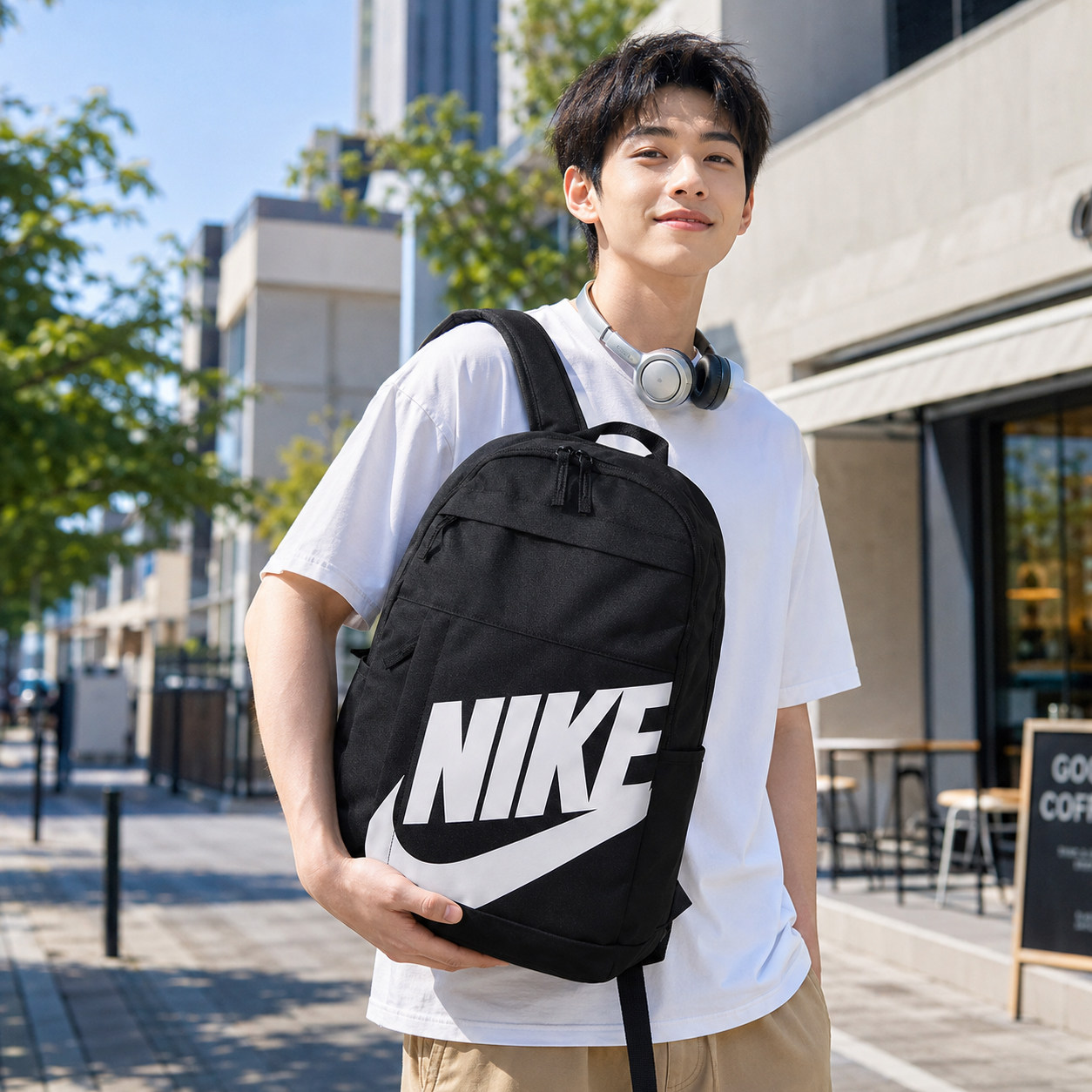 幸运叶子丨耐克官方书包电脑包大容量大LOGO新款男女包户外双肩包