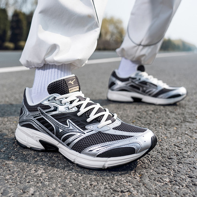 MIZUNO美津浓男鞋跑步鞋26新款SPEED2010轻便减震透气复古运动鞋