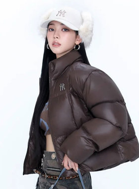 KARINA同款MLB官方 羽绒服女装2025冬季新款运动服立领面包服夹克