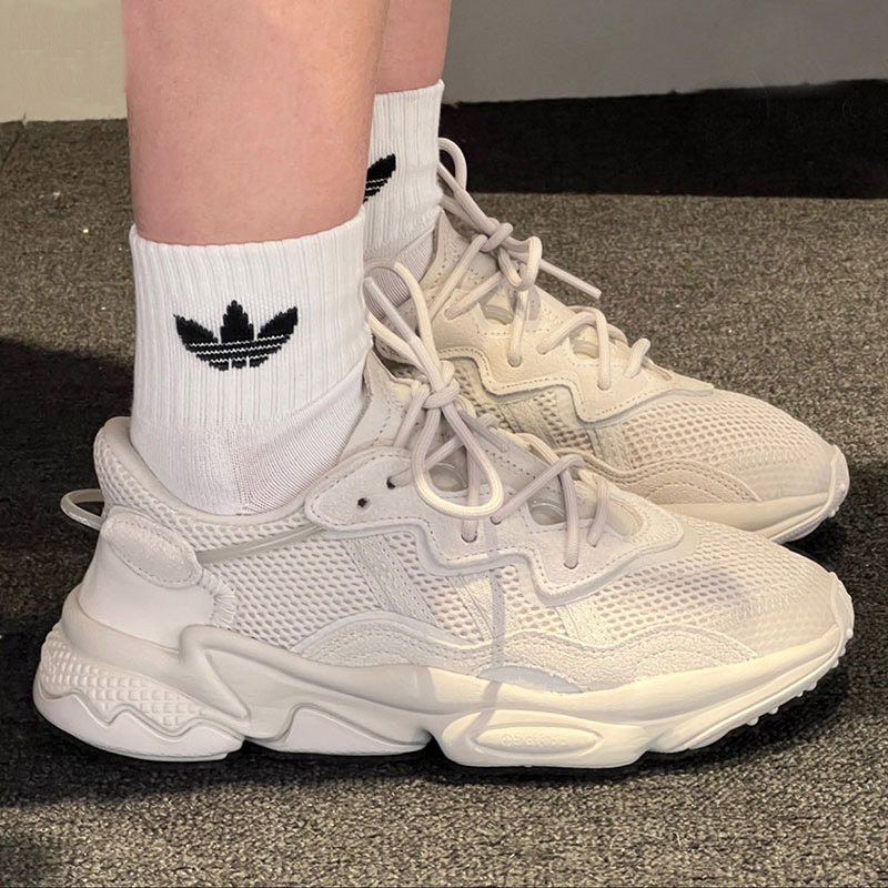 三叶草男鞋女鞋透气舒适老爹鞋