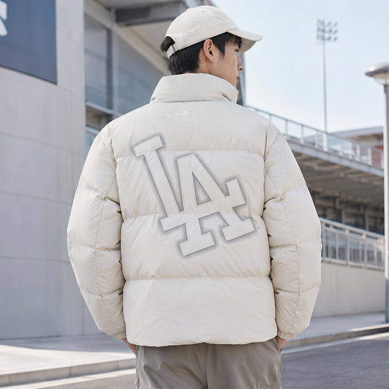 幸运叶子丨MLB运动羽绒服男女新款NY复古大标防泼水外套3ADJB3166