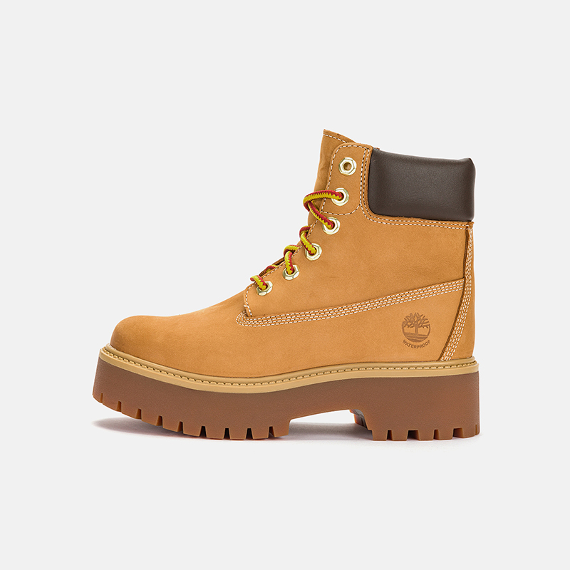Timberland添柏岚大黄靴女鞋厚底马丁靴秋冬新款女士高帮靴休闲鞋
