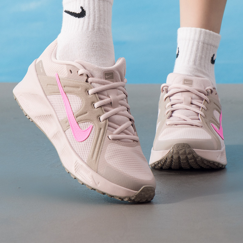 NIKE耐克女鞋休闲鞋新款减震运动鞋透气粉色健身训练跑步鞋HQ2007