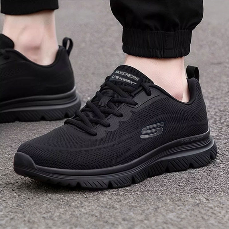 斯凯奇官方正品男鞋2026春季新款黑武士跑步鞋网面跑鞋运动鞋鞋子,运动鞋new,运动休闲鞋,淘宝优惠券,粉丝福利购,淘宝优惠卷