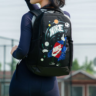 NIKE耐克卡通印花背包男童女童休闲包儿童双肩包书包运动包FN1359