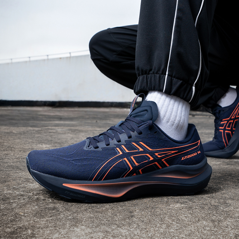 亚瑟士官方轻便跑步鞋男鞋2025新款GT-2000 14运动鞋低帮减震跑鞋