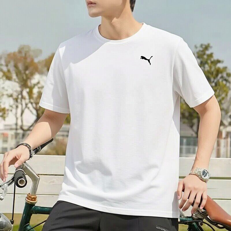 PUMA彪马速干短袖T恤男装圆领透气训练上衣清凉干爽运动服527