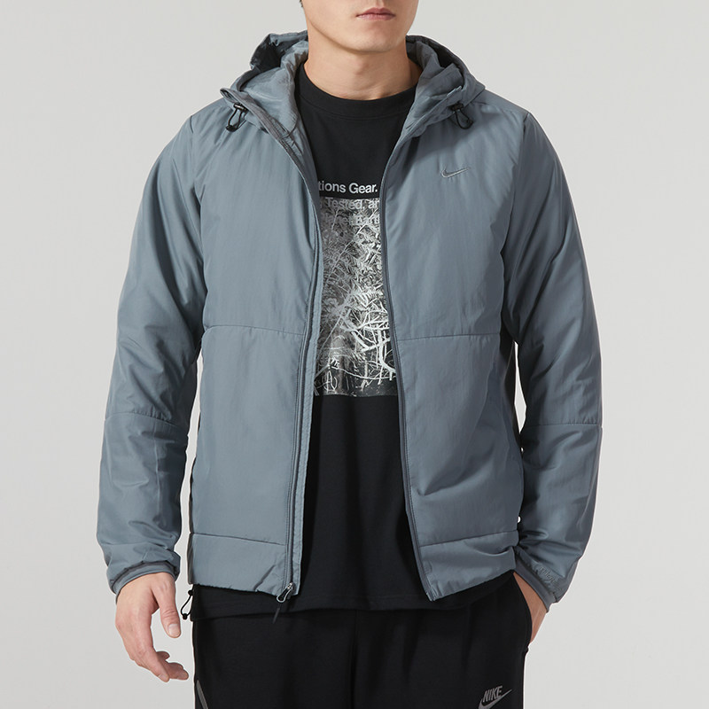 幸运叶子丨耐克棉服男士2026新款加棉保暖棉衣连帽运动服休闲外套
