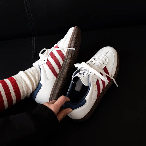 阿迪达斯三叶草德训鞋女鞋男鞋低帮薄款运动鞋休闲鞋复古T头鞋潮