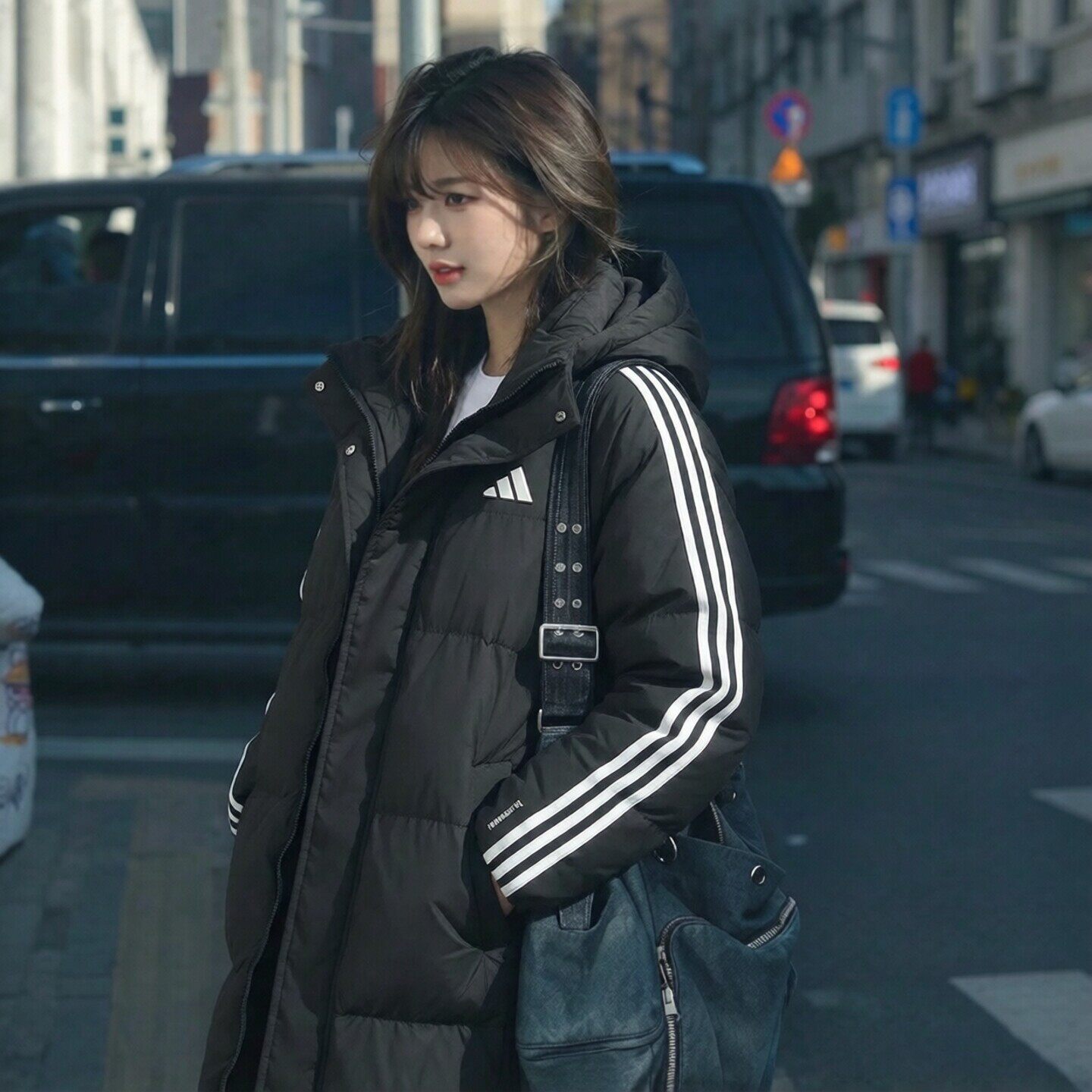幸运叶子丨阿迪达斯长款羽绒服男女装保暖防寒羽绒外套运动服上衣