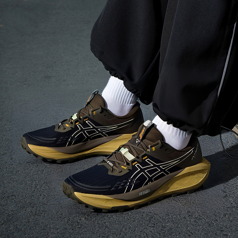 亚瑟士跑鞋男鞋2025秋季新款运动鞋GEL-TRABUCO 13 GTX越野跑步鞋
