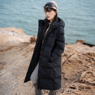 Discovery探索长款羽绒服女装户外保暖运动服羽绒防风防寒外套潮