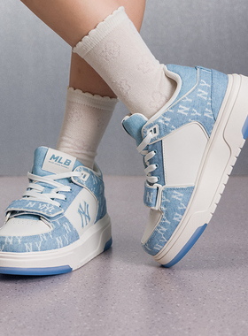 MLB官方学长鞋男鞋女鞋26新款户外运动鞋休闲鞋厚底板鞋3ASXCLB3N