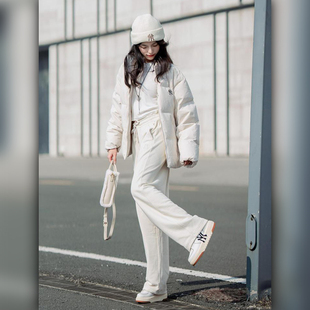 情侣羽绒服针织长裤 MLB官方 女鞋 男鞋 户外绒线帽四件套 运动套装