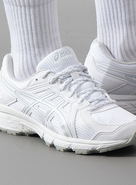 asics亚瑟士女鞋运动鞋宽楦网面透气JOG 100T 白色减震女士休闲鞋