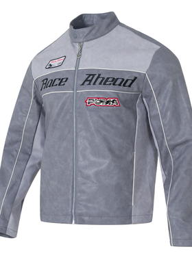 PUMA彪马外套男装2026新款RACE AHEAD PU JKT赛车服健身训练夹克