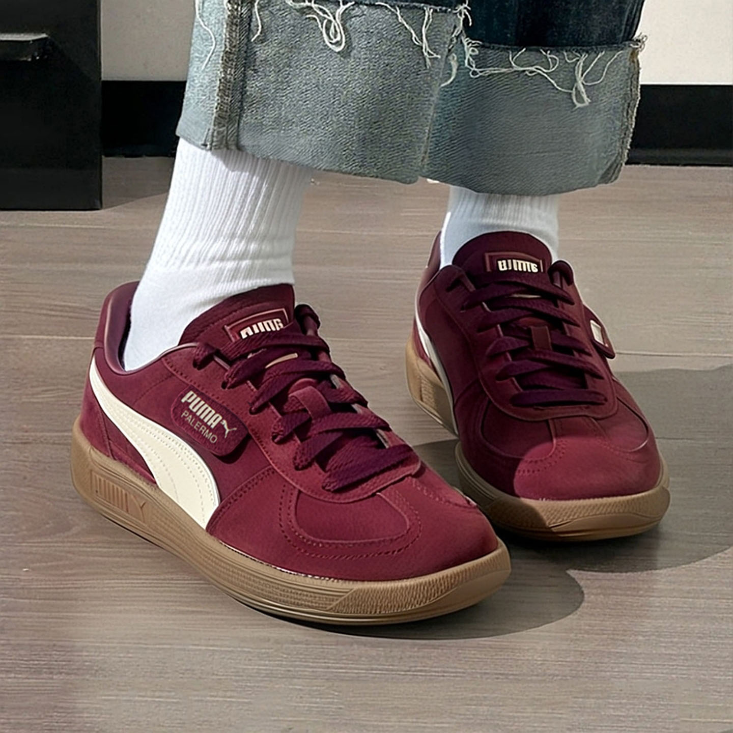 彪马官方男鞋女鞋2025冬季新款红色德训鞋运动鞋T头鞋板鞋396463