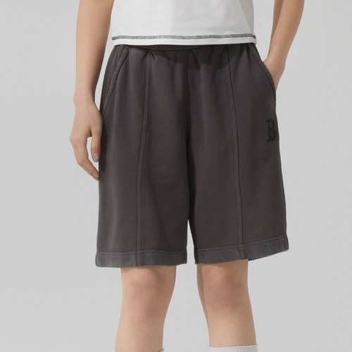 MLB官方 针织长裤男裤女裤冬季新款宽松运动裤透气休闲跑步五分裤