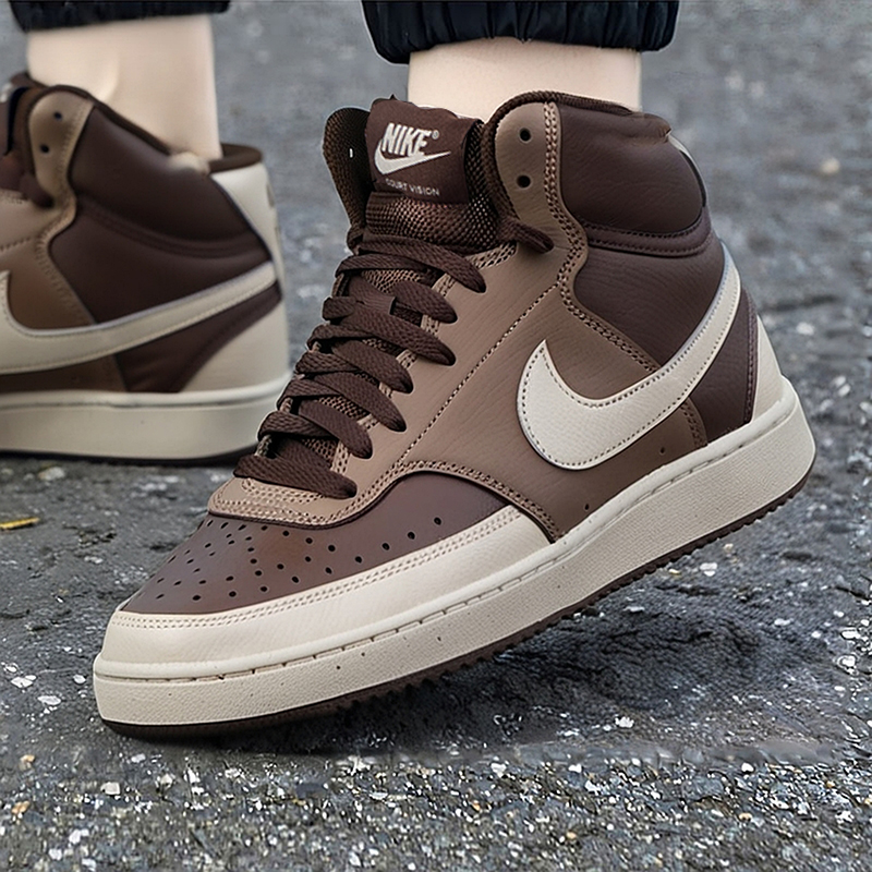 NIKE耐克男鞋 2025秋冬新款中高帮板鞋运动鞋COURT复古缓震休闲鞋