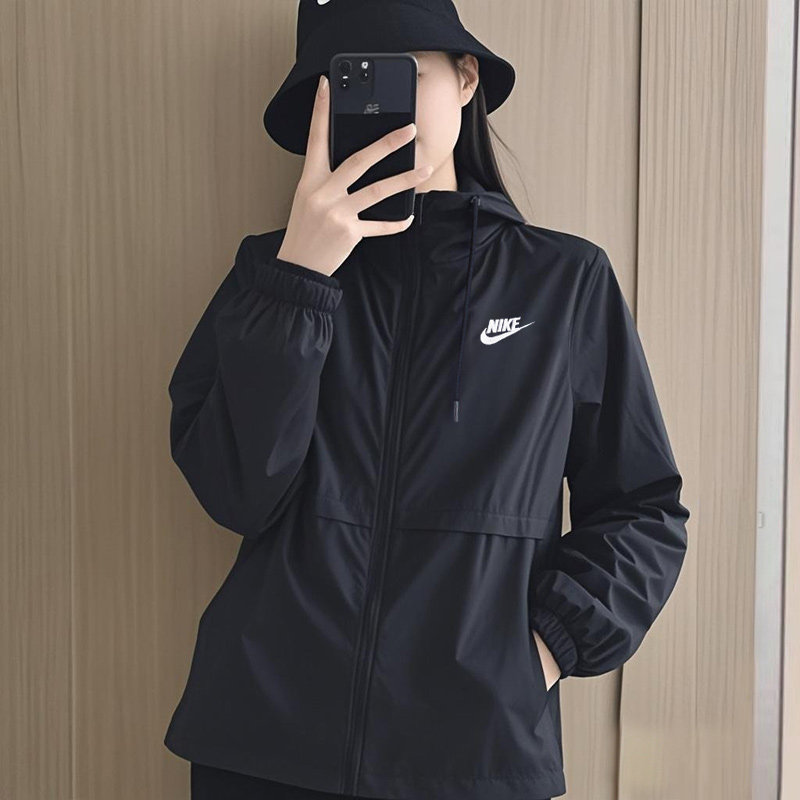 幸运叶子丨耐克外套女款连帽梭织夹克2026夏季新款休闲运动服上衣