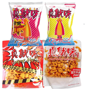真鱿味红烧香辣口味台湾真鱿味鱿鱼卷180g 华元 一份3包 包邮