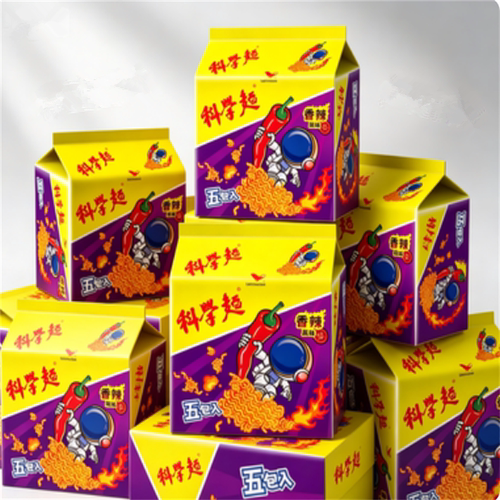 包邮 台湾进口 统一科学面香辣味40g*5包入