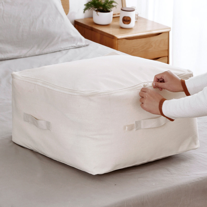 全棉帆布居家休闲防潮被子收纳袋