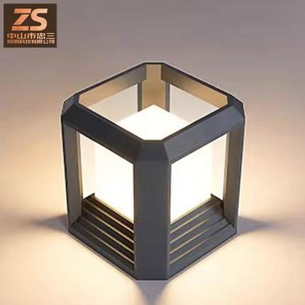 柱子装饰灯庭院柱头灯防水别墅花园围墙接电led门柱灯户外照明