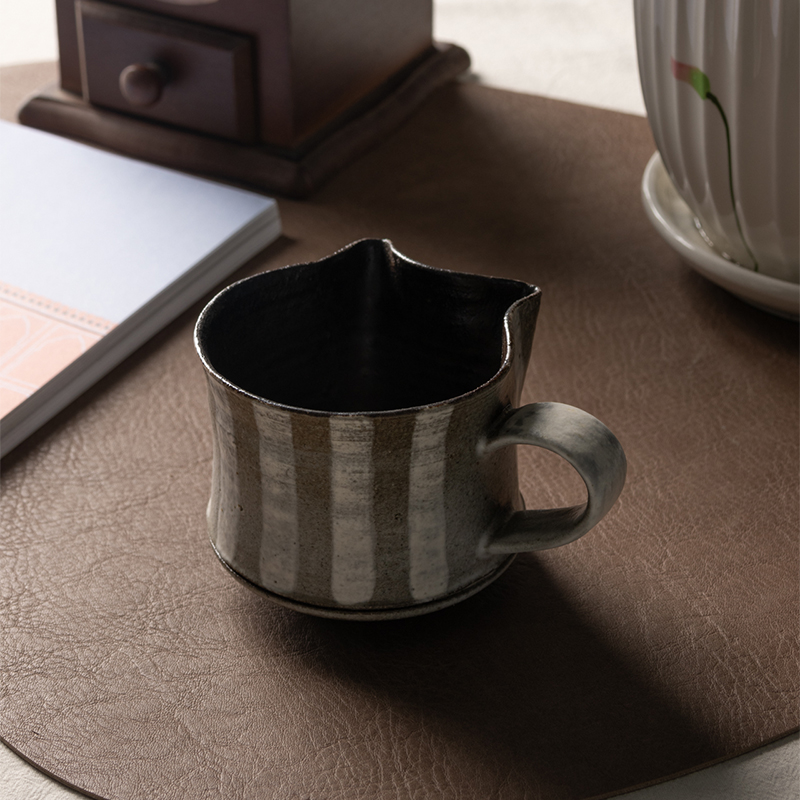 手工粗陶设计感小众咖啡杯马克杯
