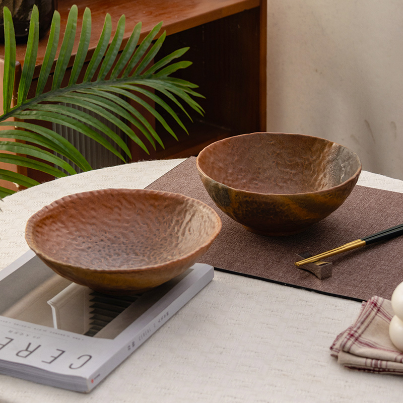 日式粗陶手工餐碗大容量汤碗面碗