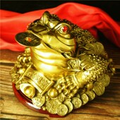 纯铜金蟾三脚蟾蜍金蝉招财摆件特大号旺财开业礼品店铺摆设品