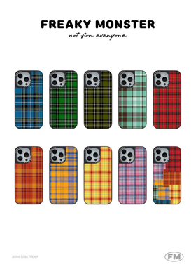 Freaky Monster · 格纹诗篇 · 系列手机壳磁吸手机壳适用于苹果iPhone17Promax/17Pro/16Promax/16Pro