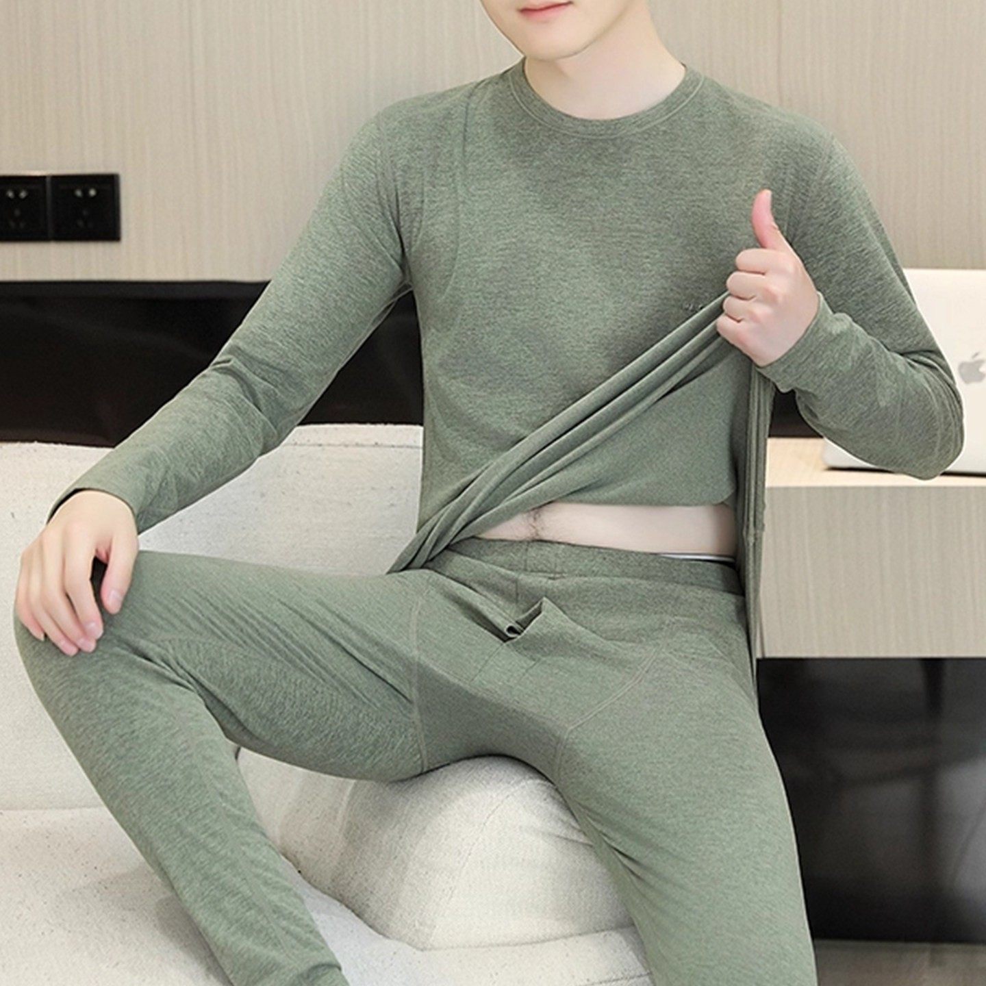 冬季保暖内衣男加绒秋衣秋裤套装青少年初中学生大童德绒线衣线裤,运动服/休闲服装,运动套装,淘宝优惠券,粉丝福利购,淘宝优惠卷