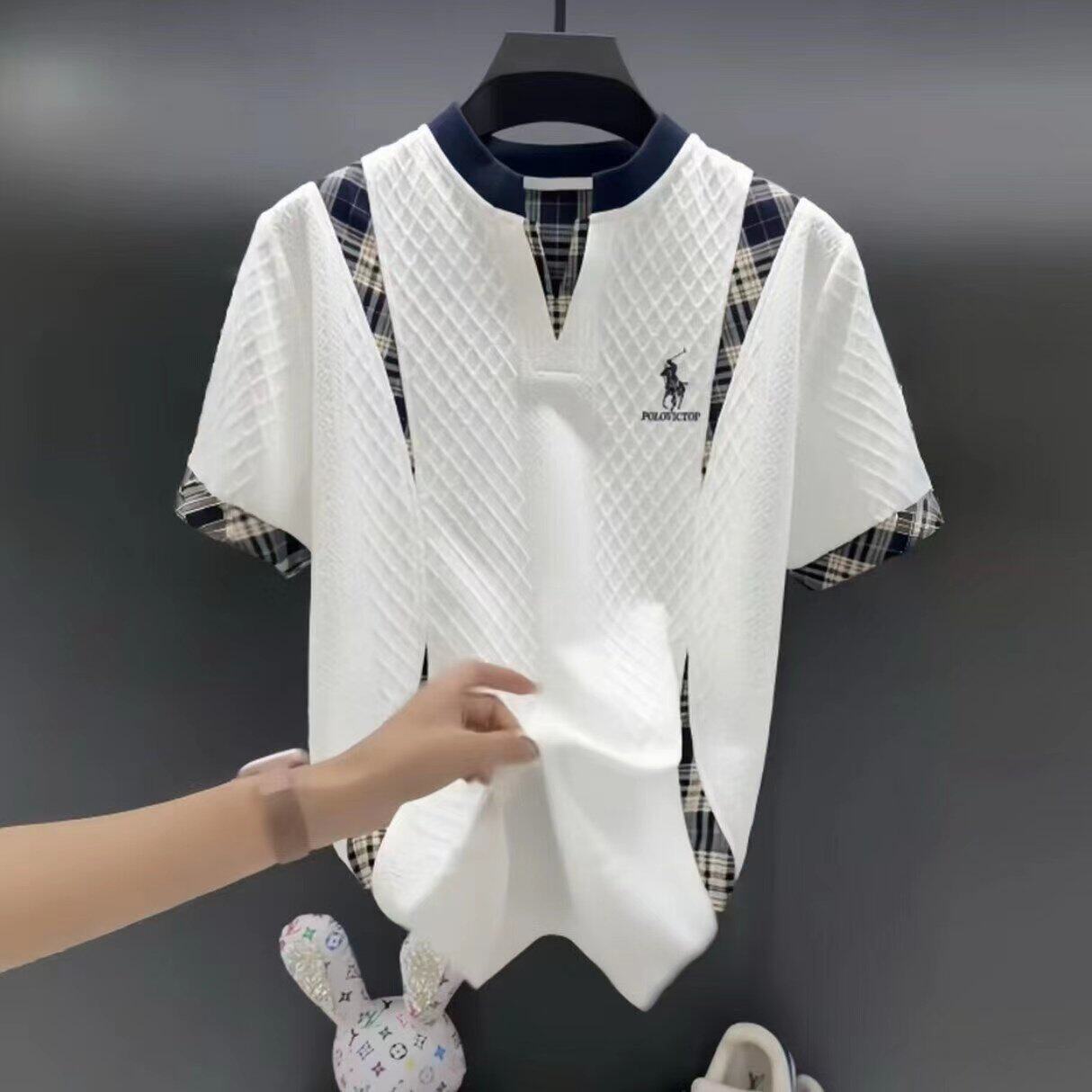 2026新款夏季短袖T恤男士潮流百搭韩版休闲半袖男装薄款冰丝衣服