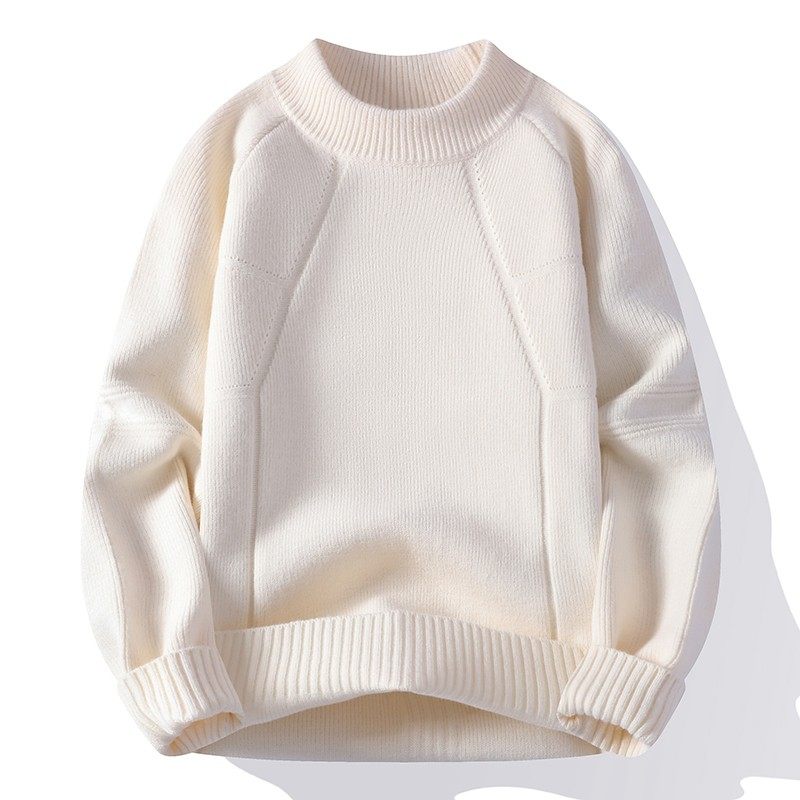 圆领毛衣男士秋冬季宽松2025新款加厚保暖上衣套头内搭打底针织衫,运动服/休闲服装,运动套装,淘宝优惠券,粉丝福利购,淘宝优惠卷