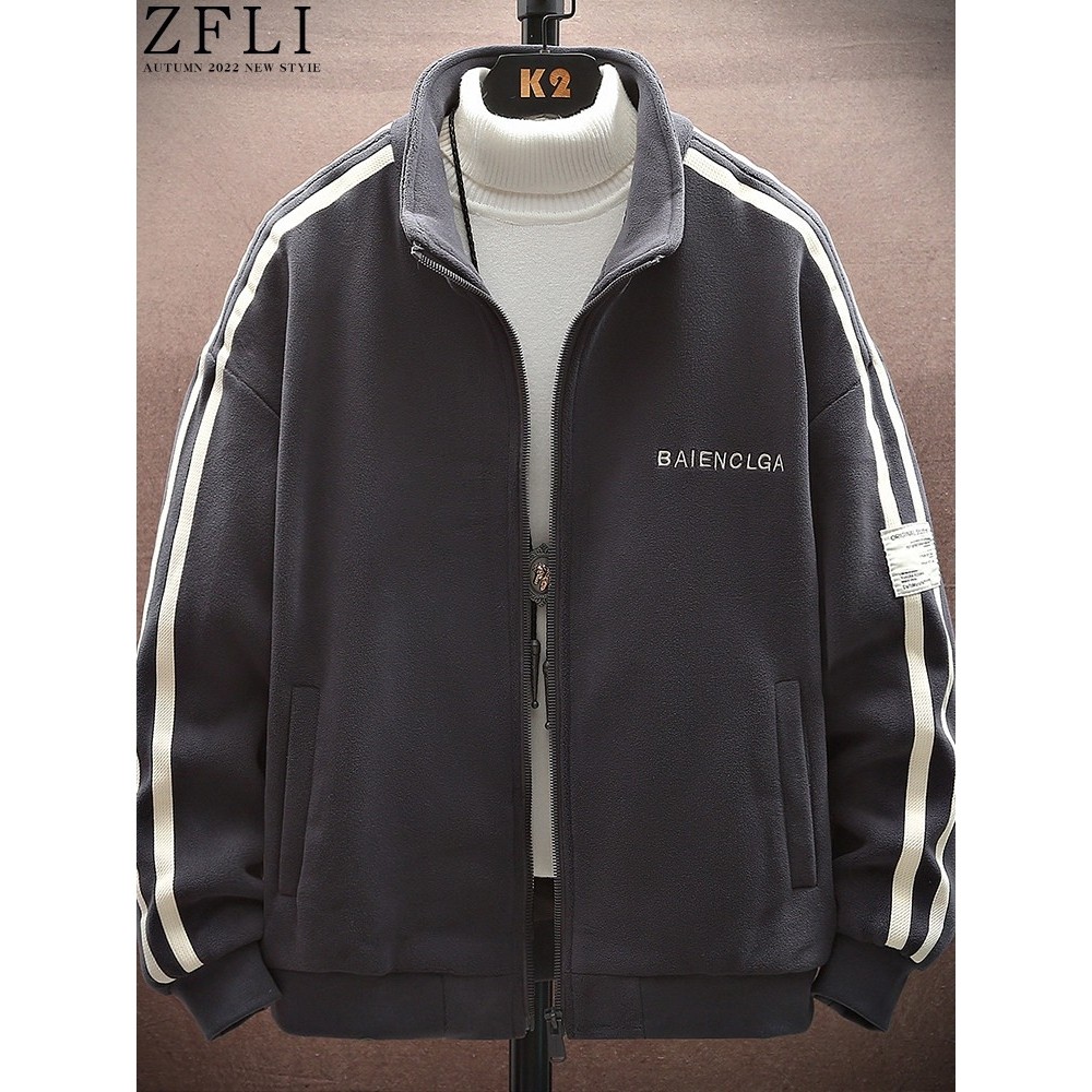 日系羊羔绒外套男潮牌休闲加绒加厚保暖摇粒绒夹克男生秋冬款棉服,运动/瑜伽/健身/球迷用品,篮球服,淘宝优惠券,粉丝福利购,淘宝优惠卷