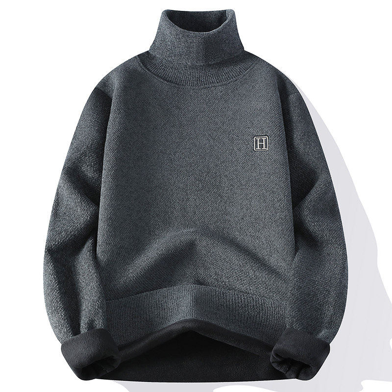 高领一体绒毛衣男士冬季潮牌加厚保暖内搭打底针织衫男款冬装线衣,运动服/休闲服装,运动套装,淘宝优惠券,粉丝福利购,淘宝优惠卷