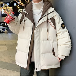 冬季青少年羽绒棉服男款初中高中学生棉衣外套大童冬装保暖棉袄子