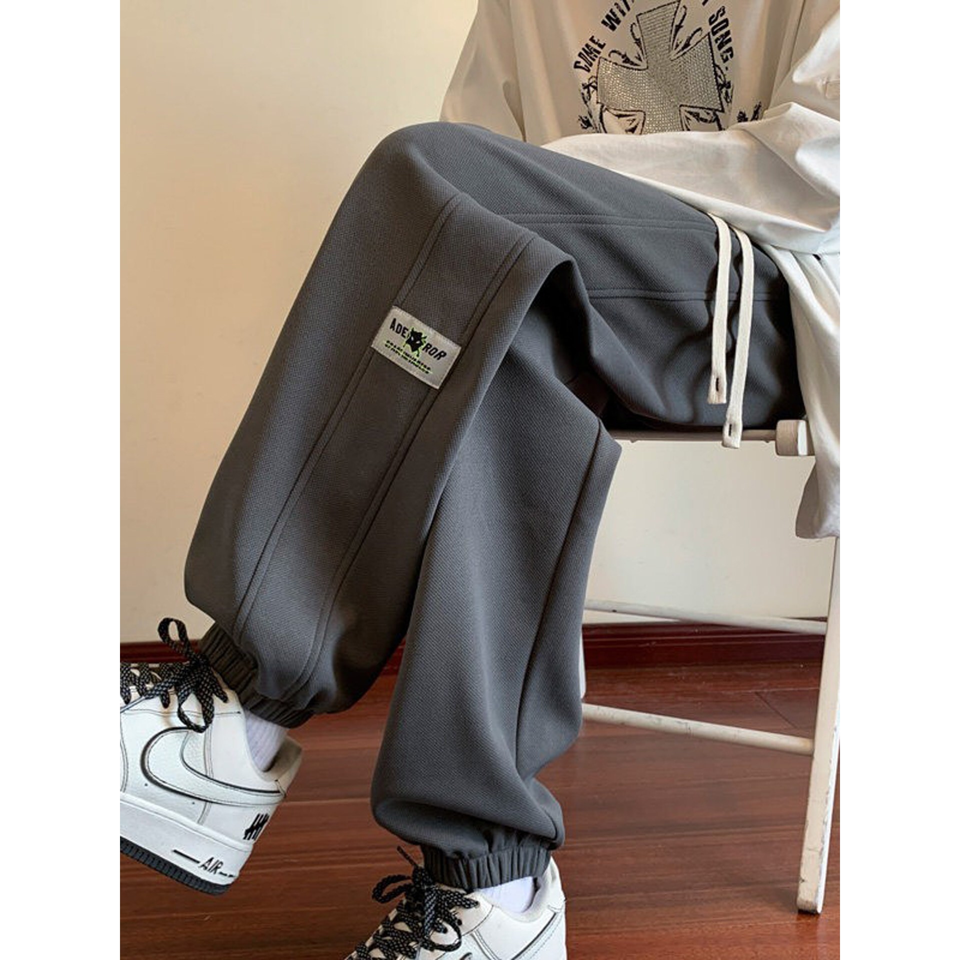 青少年酷帅裤子春秋季学生卫裤初中男孩大童帅气潮流休闲运动裤子