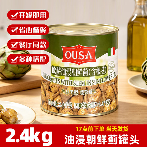 欧萨油浸朝鲜蓟罐头2.4kg